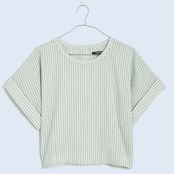 Madewell Dolman Striped Crop Top - Picture 6 of 11
